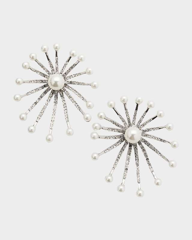 Dalva Star Earrings with Crystals